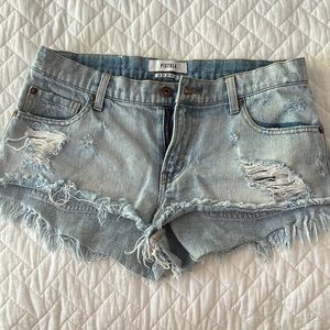 Blue Denim Pistola Shorts